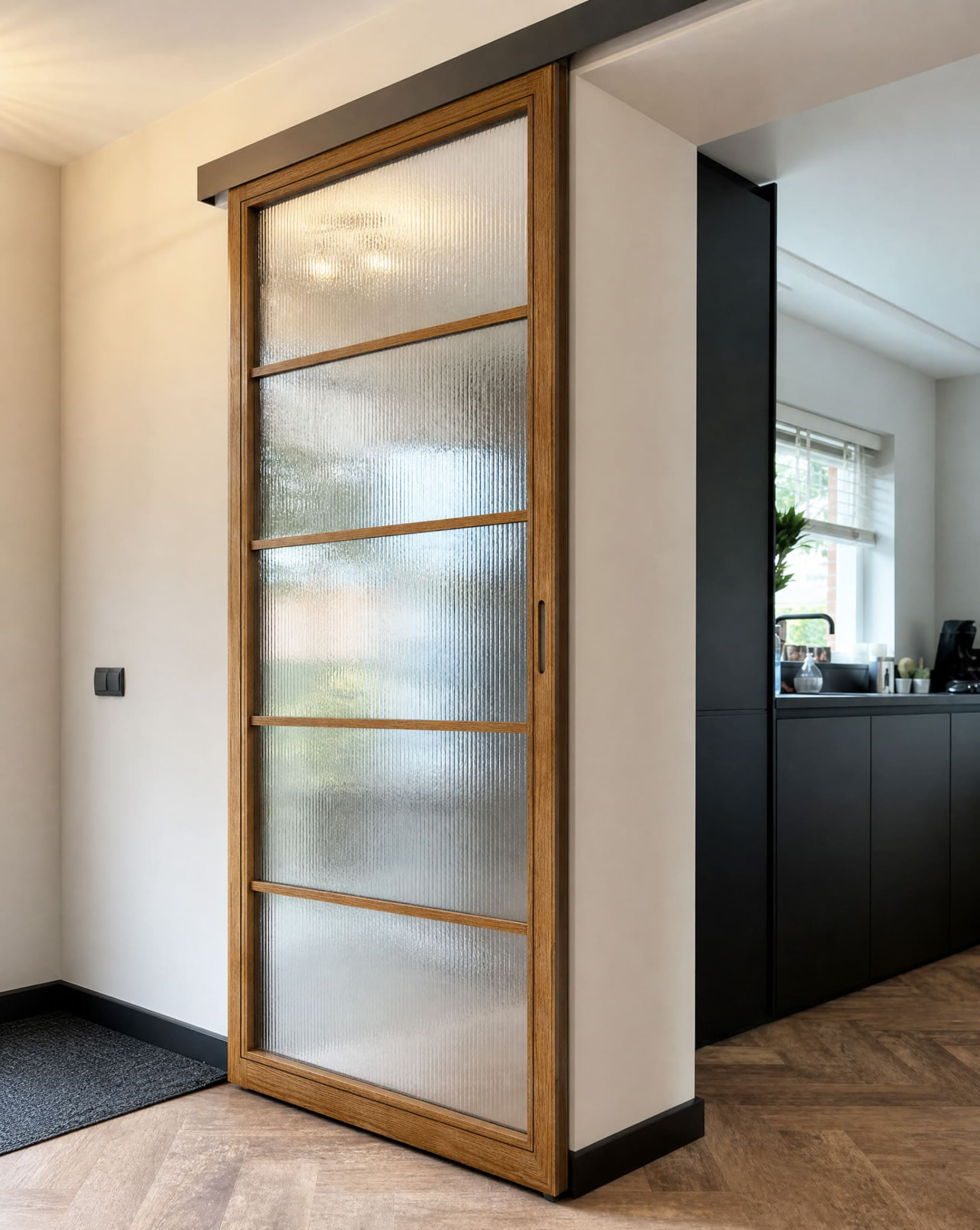 Küche mit Bronzeglas